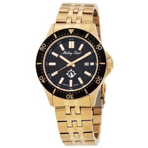 NWT Authentic Mathey-Tissot Expedition Quartz Black Dial Men's Watch